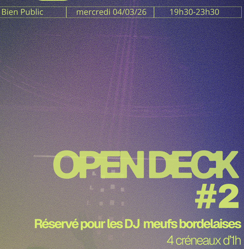 Apéro Pelles Melles : Open Deck #2